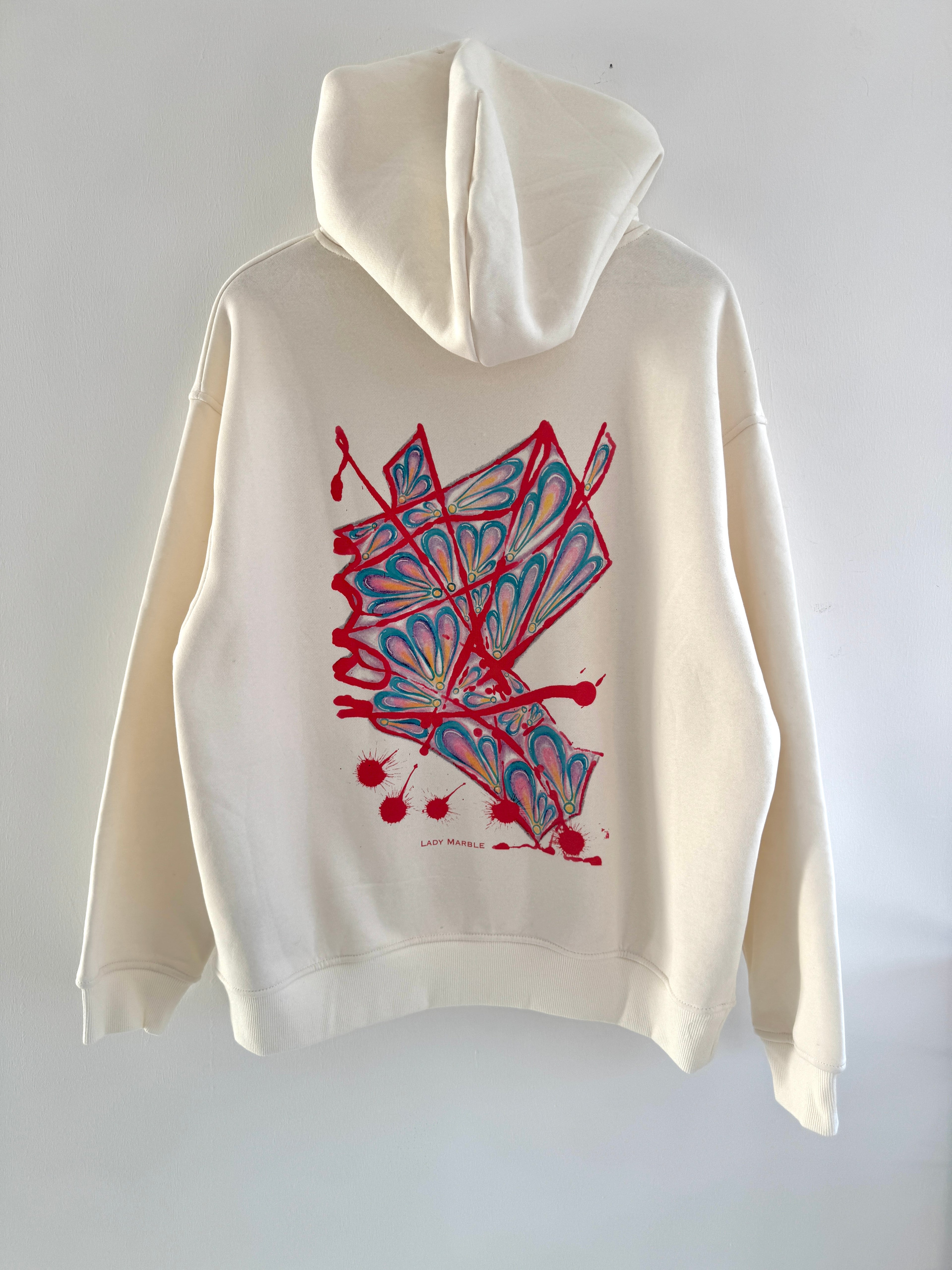 Lady Marble Hoodie - Original Marble Art Design
